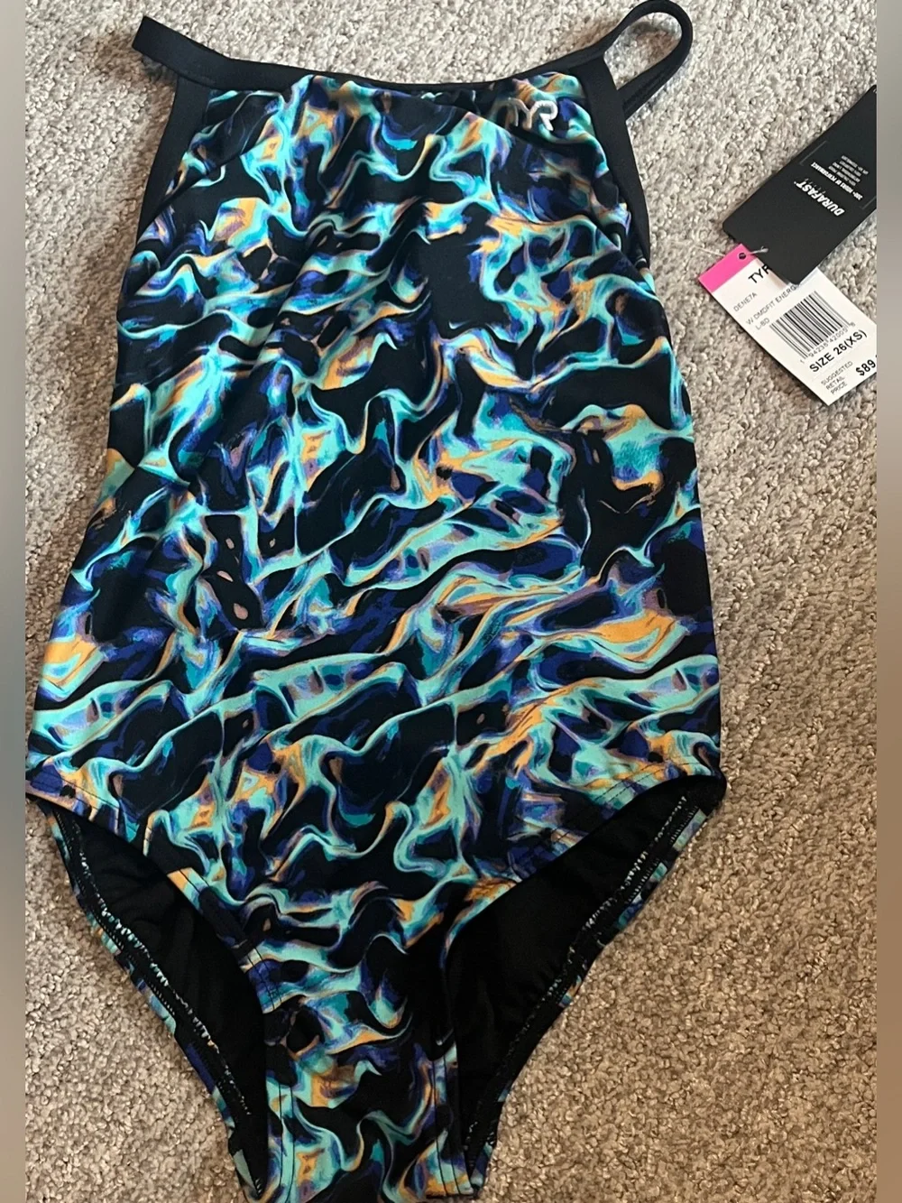 TYR Durafast Elite Diamondfit One Piece Girls' Swimsuit XS/26. 2364/bb4-1